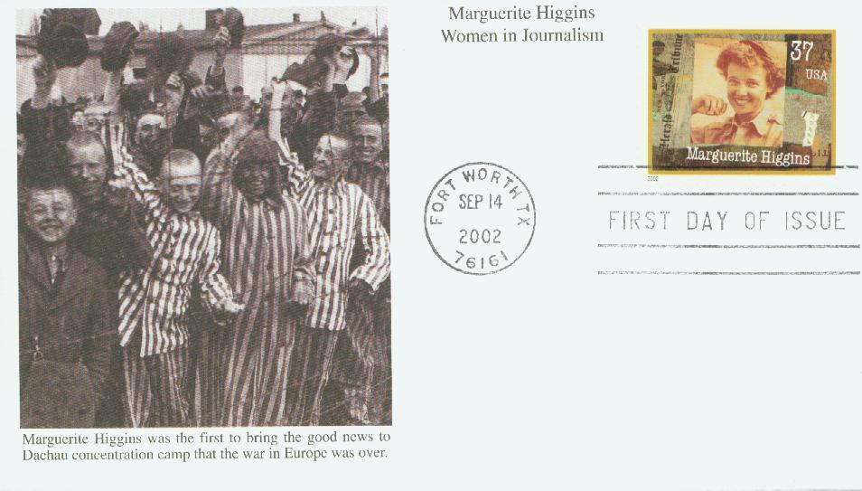 2002 37¢ Marguerite Higgins Mystic First Day Cover