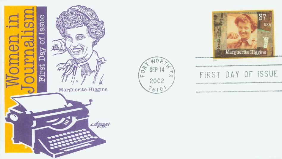 2002 37¢ Marguerite Higgins Classic First Day Cover