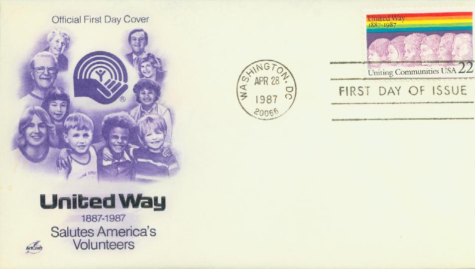 # 2275 - 1987 22c United Way Classic First Day Cover
