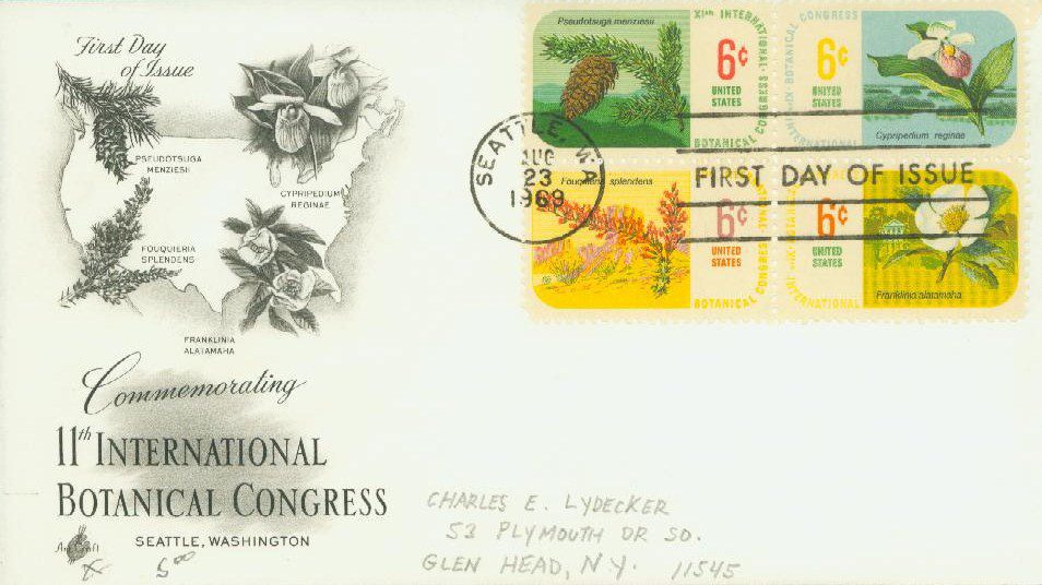 1969 6¢ Botanical Congress Classic First Day Cover