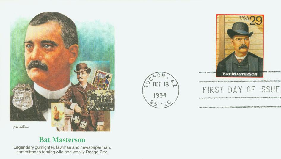 # 2869h - 1994 29c Legends of the West: Bat Masterson Fleetwood First Day Cover