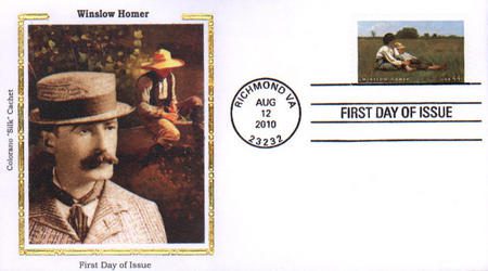 # 4473 - 2010 44c Winslow Homer Colorano Silk Cachet First Day Cover