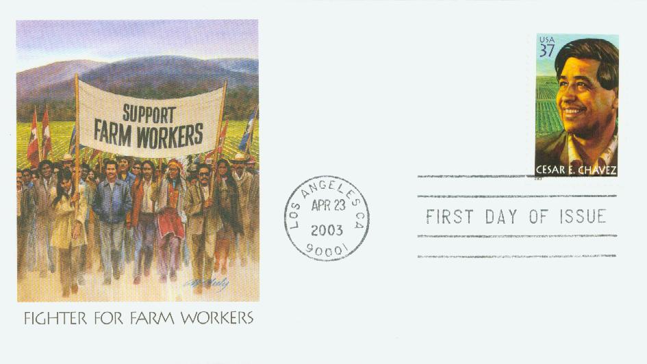 2003 37¢ Cesar E. Chavez Fleetwood First Day Cover