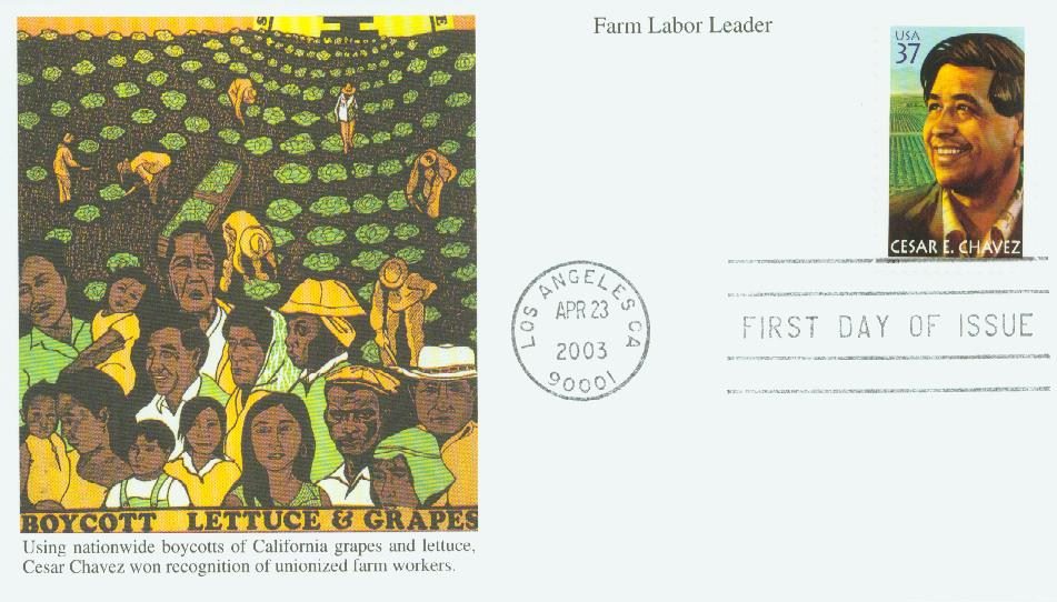 2003 37¢ Cesar E. Chavez Mystic First Day Cover