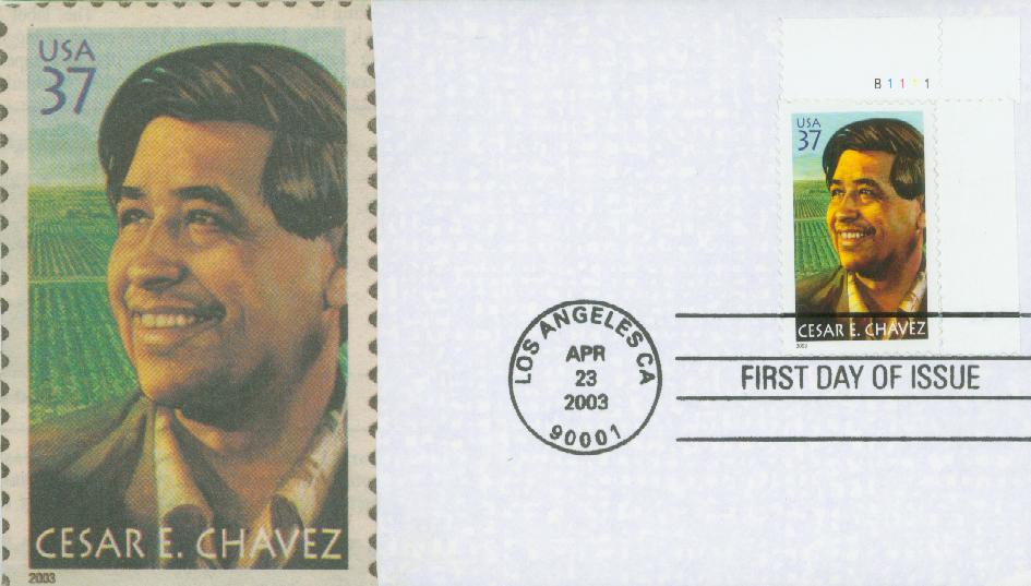 2003 37¢ Cesar E. Chavez Classic First Day Cover