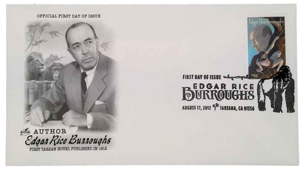 2012 45¢ Edgar Rice Burroughs Classic First Day Cover