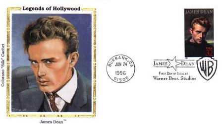 1996 32c James Dean Colorano Silk Cachet First Day Cover