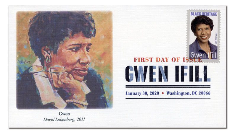 2020 Gwen Ifill Fleetwood First Day Cover with Digital Color Cancel
