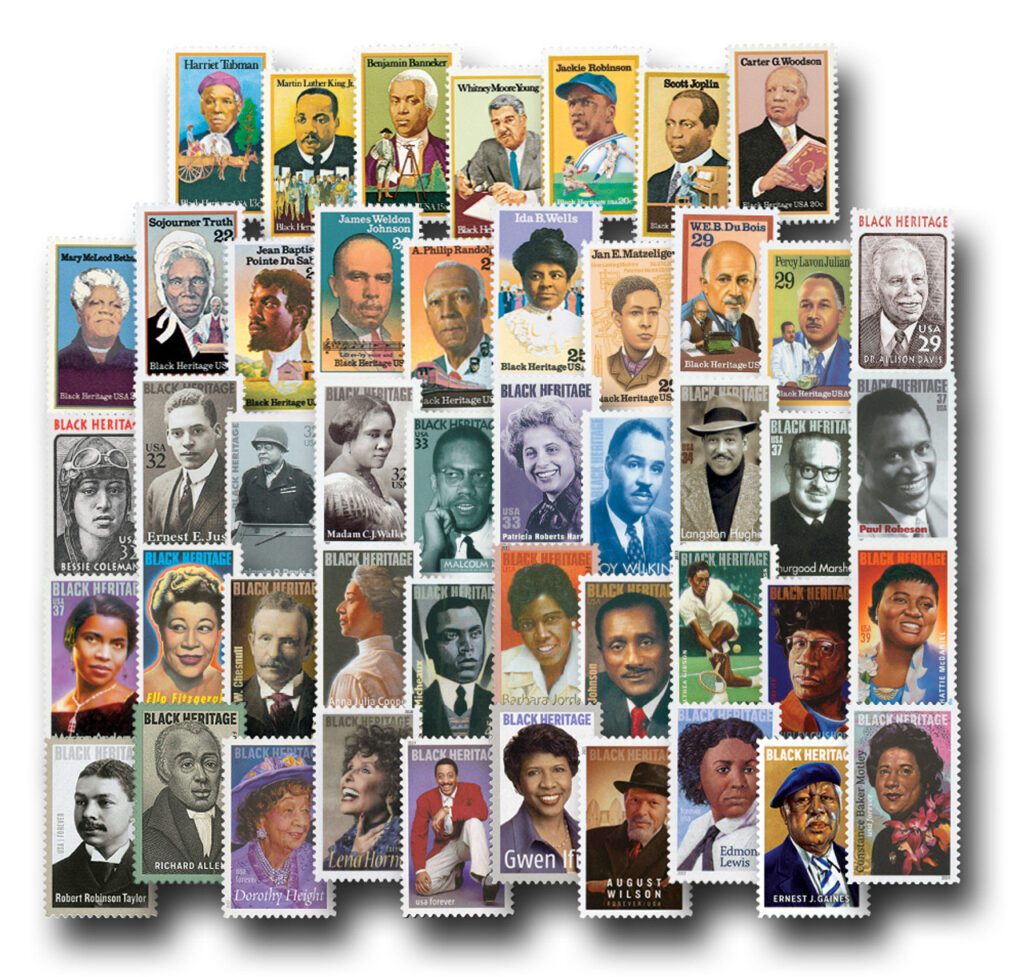 # 1744/5830 - 1978-2024 Black Heritage Series, complete set of 47 stamps