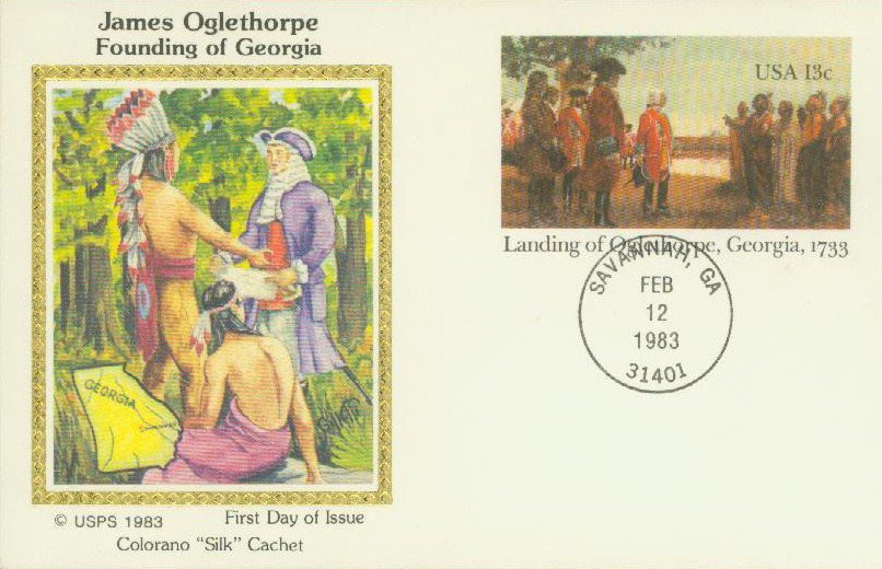1983 13¢ Postal Card - Oglethorpe, GA