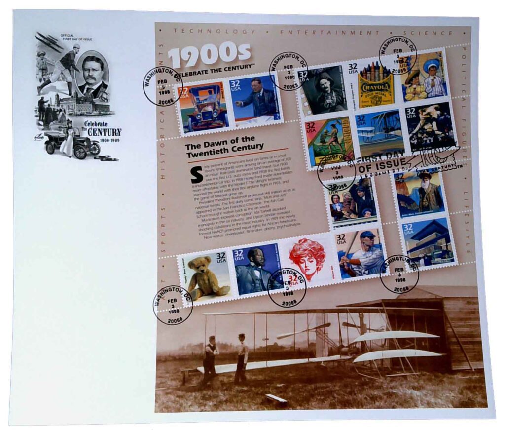 # 3182 - 1998 32c Celebrate the Century: 1900s Artcraft First Day Cover