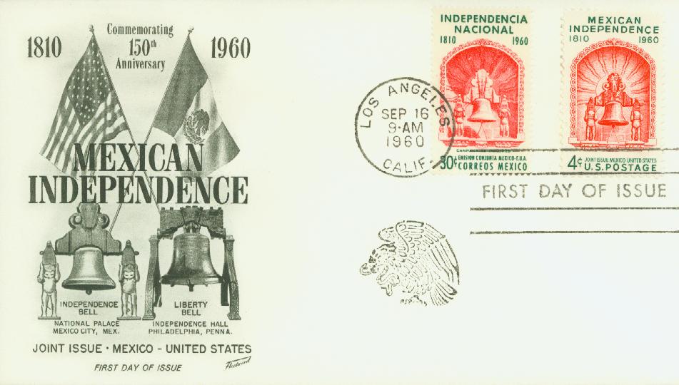 1960 4¢ Mexican Independence Fleetwood First Day Cover