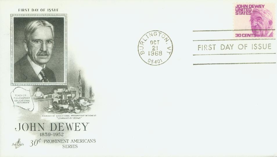# 1291 - 1968 30c John Dewey Classic First Day Cover
