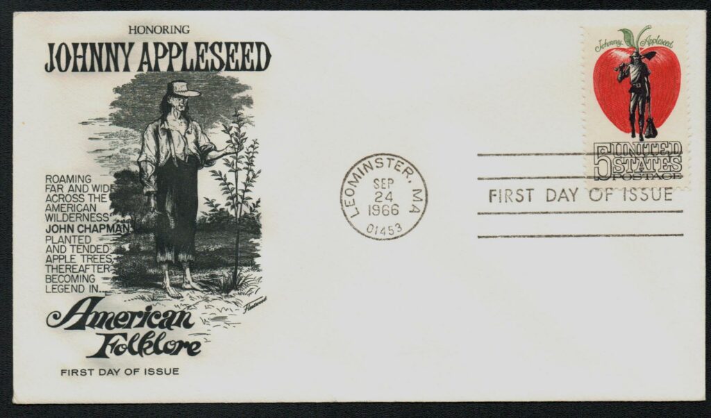 1966 5¢ Johnny Appleseed Fleetwood First Day Cover