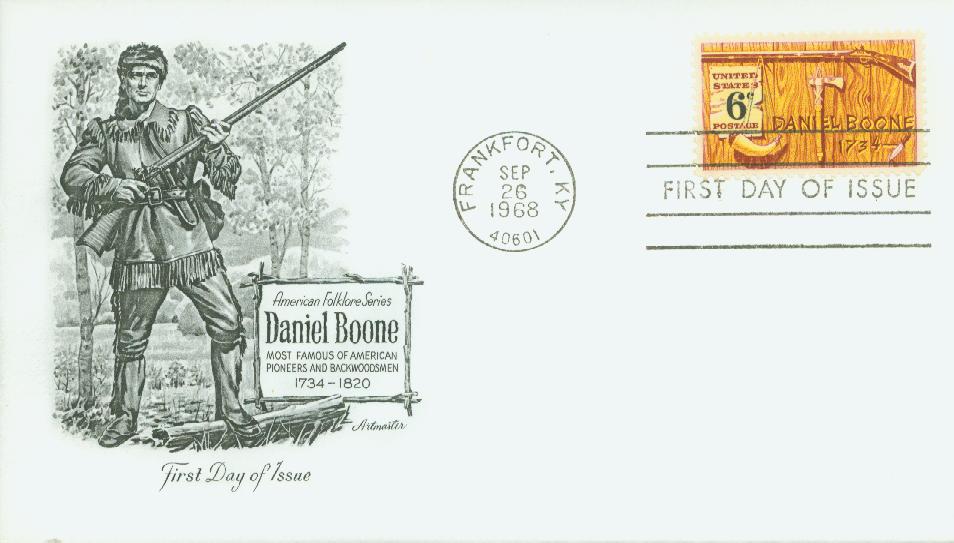 1968 6c Daniel Boone Classic First Day Cover