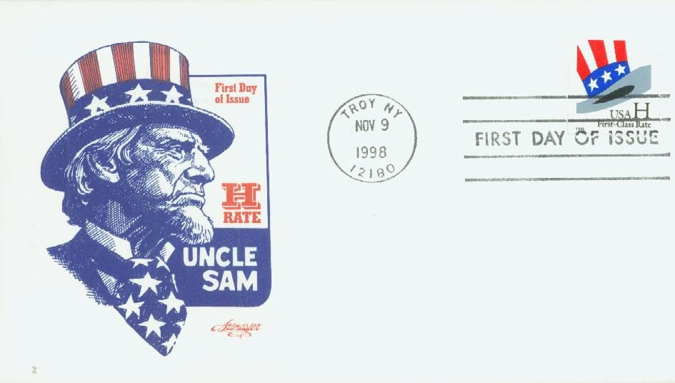 1998 33¢ H-Rate Hat Classic First Day Cover
