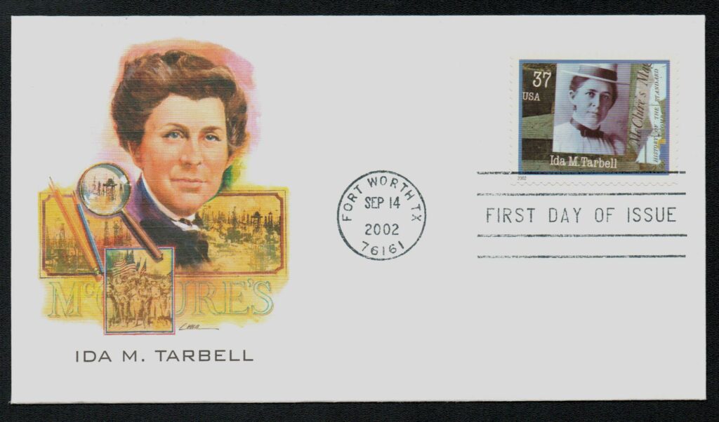 # 3666 - 2002 37c Ida M. Tarbell Fleetwood First Day Cover