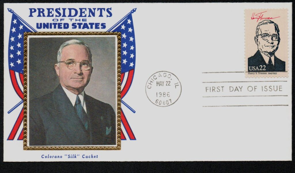 # 2219f - 1986 22c Pres. Truman First Day Cover