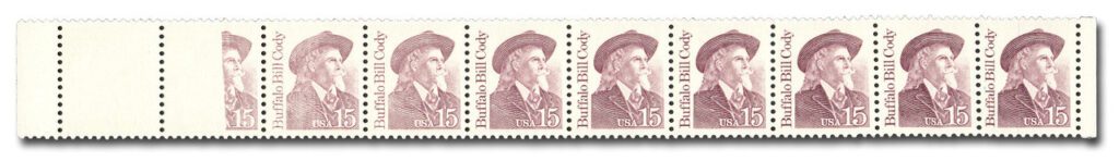 # 2177d - 1988 15c Great Americans: Buffalo Bill Cody Color Omitted Error