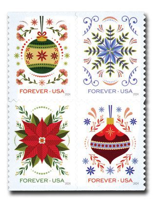 2024 First-Class Forever Stamps - Holiday Joy
