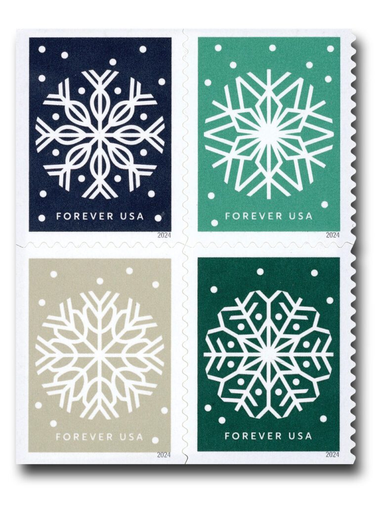 # 5948-51 - 2024 First-Class Forever Stamp - Winter Whimsy: Snowflakes