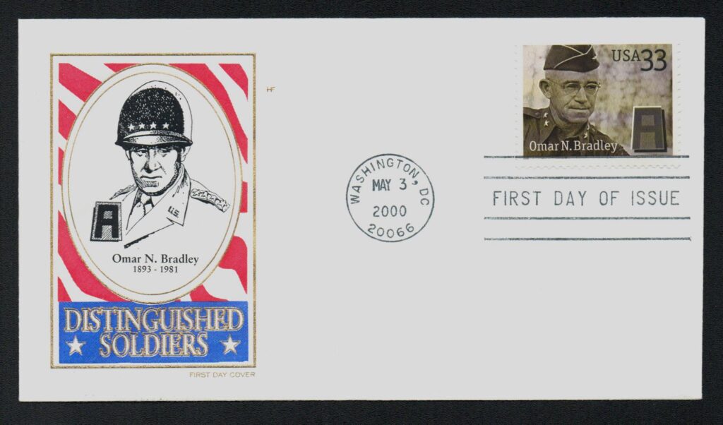 # 3394 - 2000 33c Distinguished Soldiers: Omar N. Bradley Classic First Day Cover