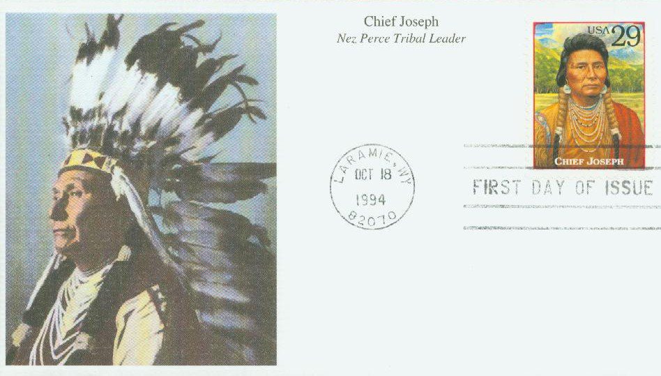 # 2869f - 1994 29c Chief Joseph Mystic First Day Cover