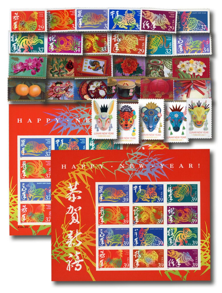 # 2720/5829 - 1992-2024 Lunar New Year Collection, 65 Stamps