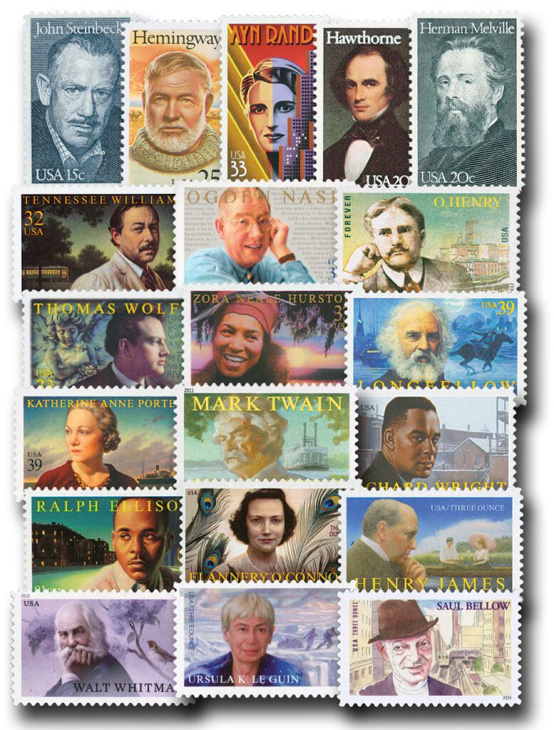 # 1773/5831 - 1979-2024 Literary Arts Series, set of 35 stamps