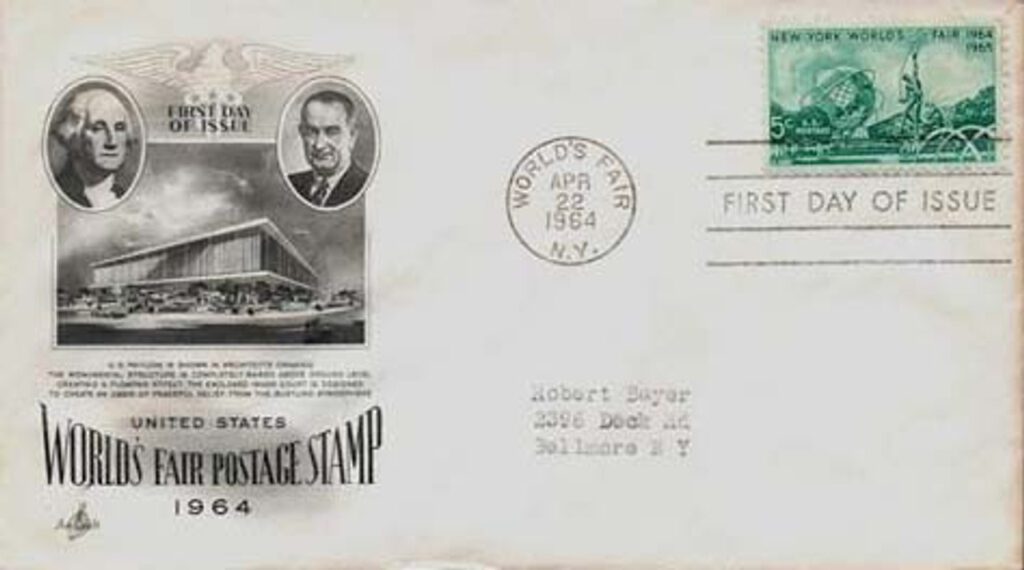 #1244 - 1964 5c New York World's Fair Classic First Day Cover