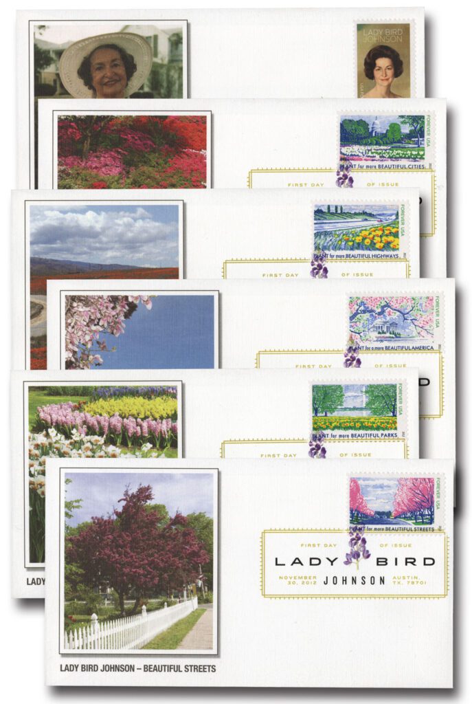 # 4716 - 2012 First-Class Forever Stamp - Lady Bird Johnson Centennial Fleetwood First Day Covers with Digital Color Cancels