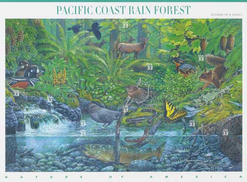 US #3378 Pacific Coast Rain Forest