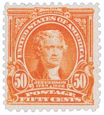 50¢ Jefferson 3rd US President