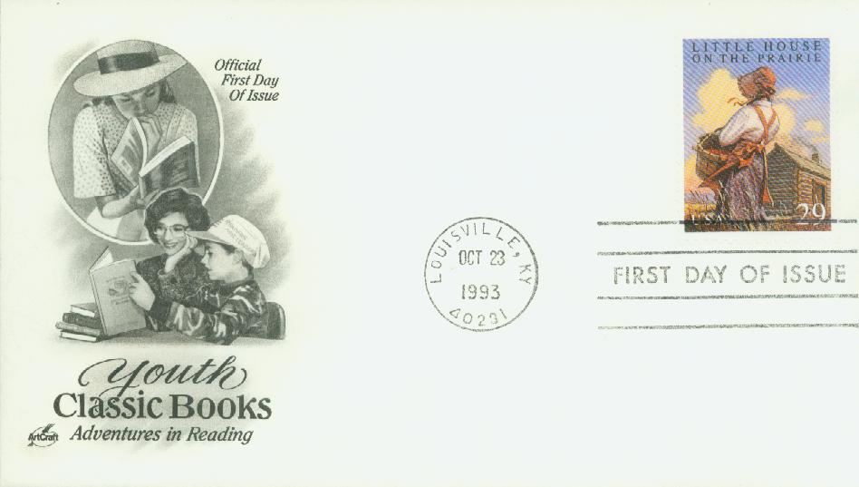 # 2786 FDC - 1993 29c Classic Books: Little House on the Prairie 