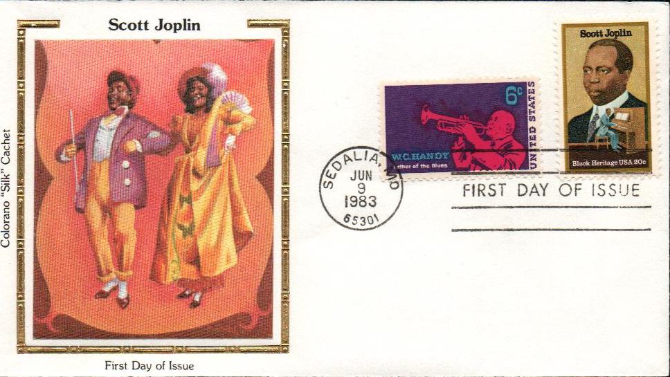 1983 20¢ Scott Joplin Colorano Silk Cachet Combination First Day Cover