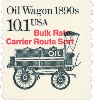 1985 10.1¢ Oil Wagon, 1890s