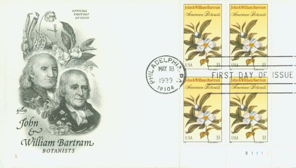 #3314 - 1999 33c John and William Bartram Classic First Day Cover