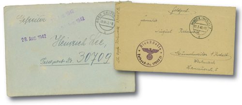# M10490 - Nazi Field Post Stampless Cover (1)