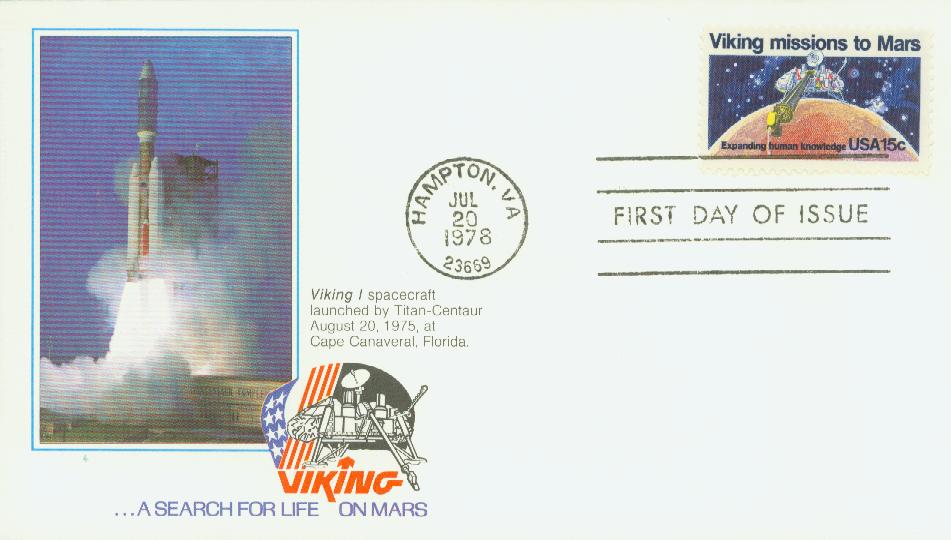1978 15¢ Viking Missions to Mars Fleetwood First Day Cover