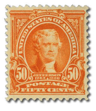 # 310 - 1903 50c Jefferson, orange