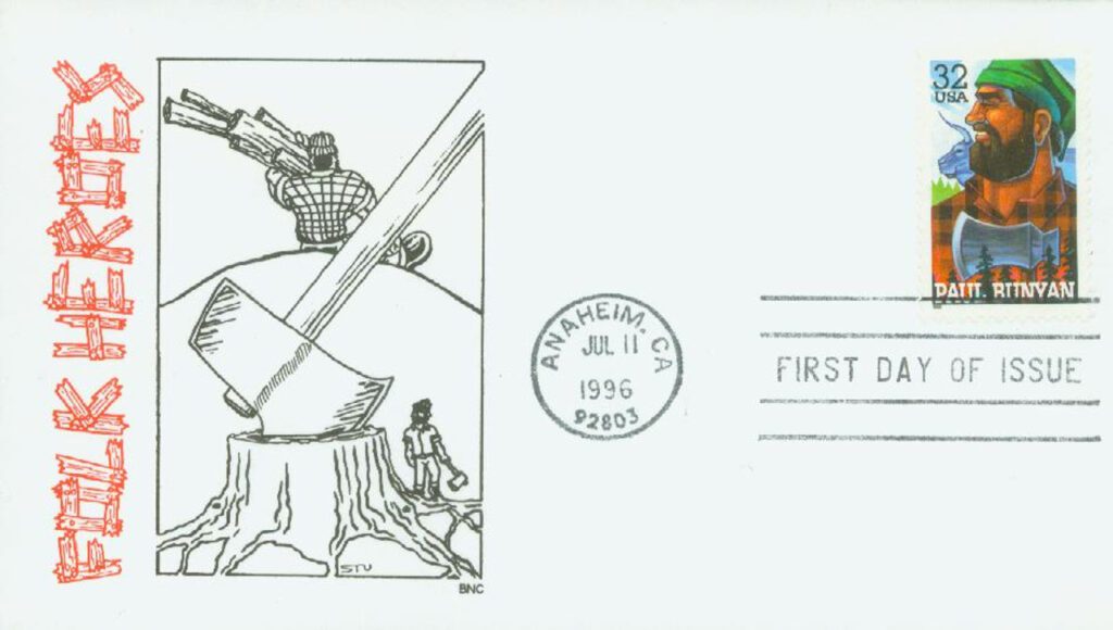 #3084 - 1996 32c Folk Heroes: Paul Bunyan 