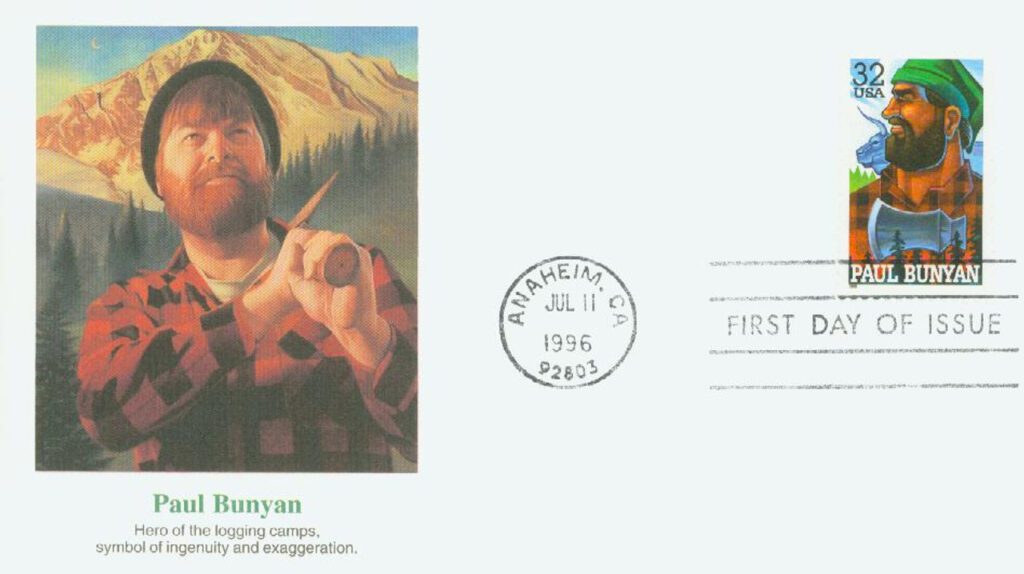 #3084 - 1996 32c Folk Heroes: Paul Bunyan 