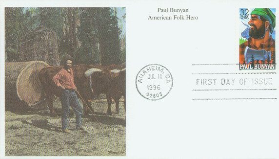 #3084 - 1996 32c Folk Heroes: Paul Bunyan 