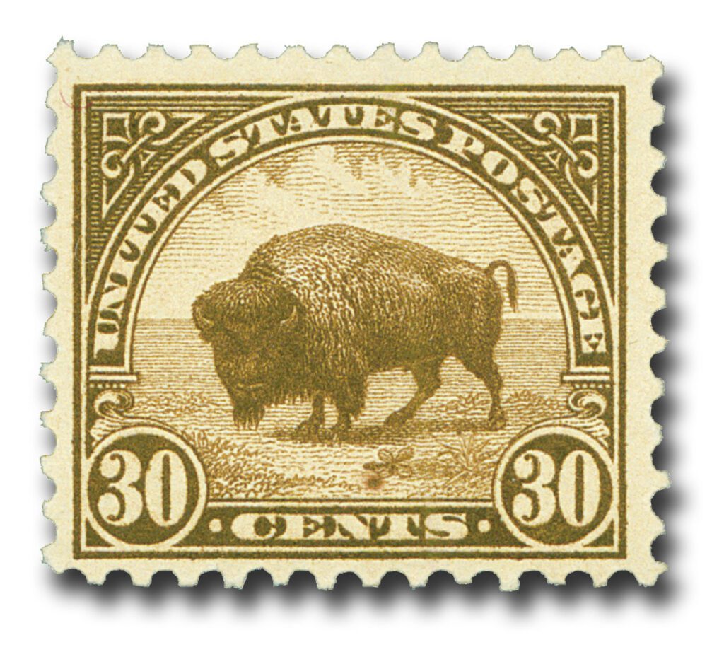 # 569 - 1923 30c Buffalo, olive brown