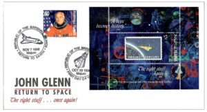 1998 John Glenn DblComm FDC Launch/Land