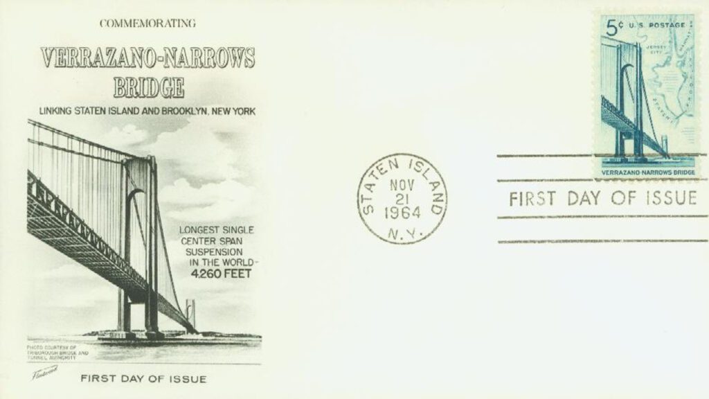 # 1258 - 1964 5c Verrazano-Narrows Bridge