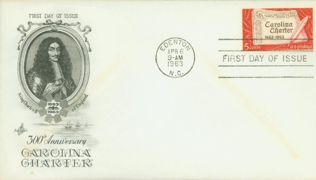 # 1230 - 1963 5c Carolina Charter Classic First Day Cover