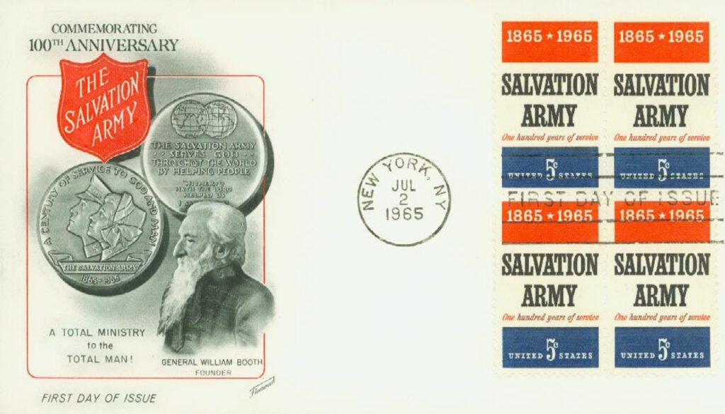 1965 5¢ Salvation Army Fleetwood First Day Cover