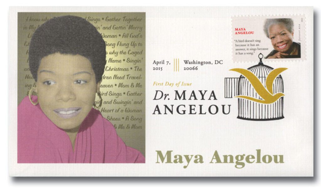#4979 - 2015 First-Class Forever Stamp,Maya Angelou Fleetwood First Day Cover with Digital Color Cancel