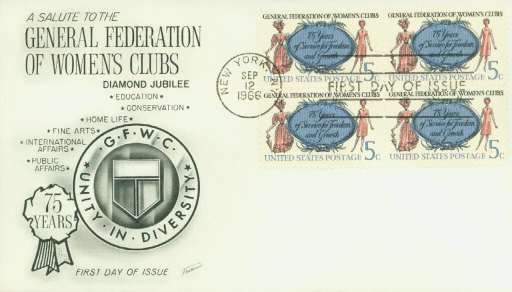 #1316 - 1966 5c General Federation of Women's Clubs Fleetwood First Day Cover